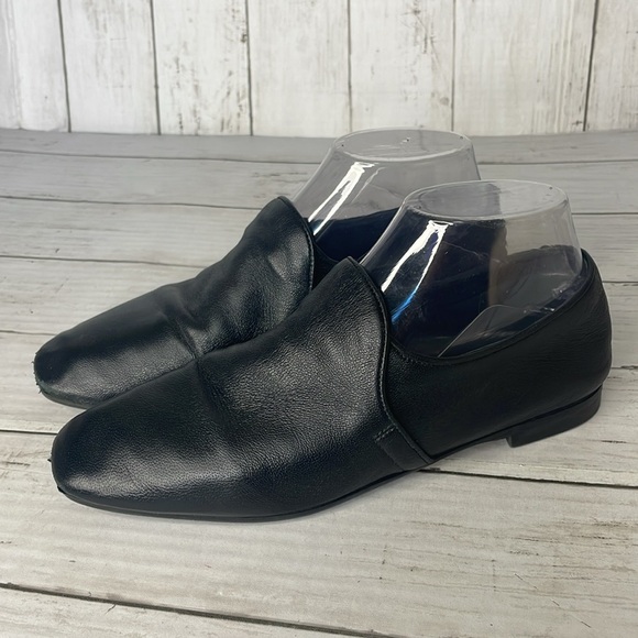 Aquatalia Revy Black Soft Nappa Leather Loafer - Picture 2 of 10